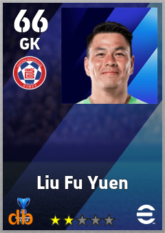 Liu Fu Yuen — GK, OVR 66, MAX 66