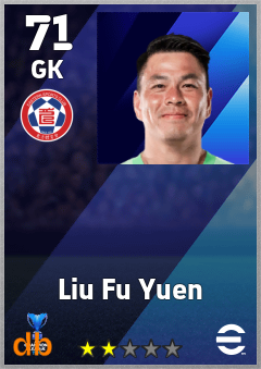 Liu Fu Yuen — GK, OVR 71, MAX 71