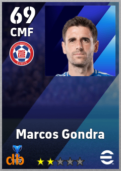 Marcos Gondra — CMF, OVR 69, MAX 69