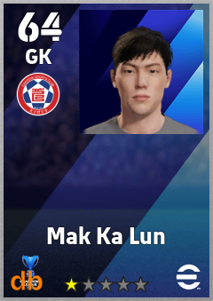Mak Ka Lun — GK, OVR 64, MAX 64