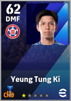 Yeung Tung Ki — DMF, OVR 62, MAX 62