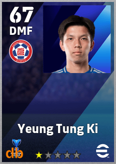 Yeung Tung Ki — DMF, OVR 67, MAX 67