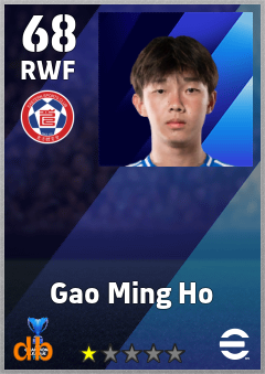 Gao Ming Ho — RWF, OVR 68, MAX 68