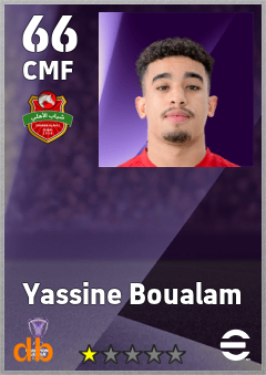 Yassine Boualam — CMF, OVR 66, MAX 66