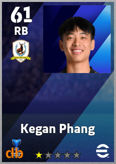 Kegan Phang — RB, OVR 61, MAX 61