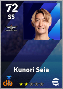 Kunori Seia — SS, OVR 72, MAX 72