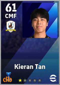 Kieran Tan — CMF, OVR 61, MAX 61