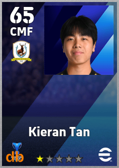 Kieran Tan — CMF, OVR 65, MAX 65