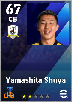 Yamashita Shuya — CB, OVR 67, MAX 67
