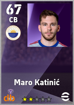 Maro Katinić — CB, OVR 67, MAX 67