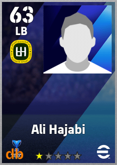 Ali Hajabi — LB, OVR 63, MAX 63