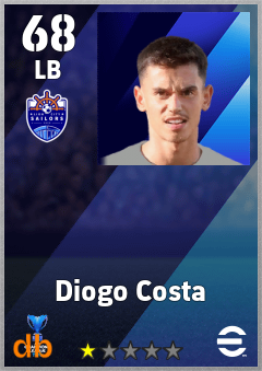 Diogo Costa — LB, OVR 68, MAX 68