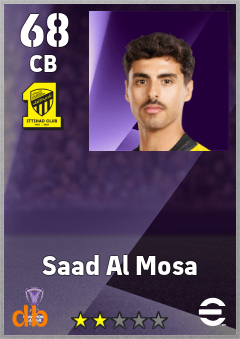 Saad Al Mosa eFootball player card
