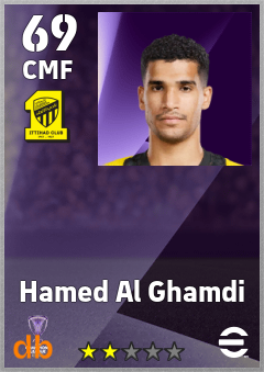 Hamed Al Ghamdi — CMF, OVR 69, MAX 69
