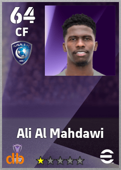 Ali Al Mahdawi — CF, OVR 64, MAX 64
