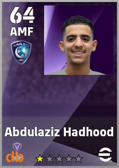 Abdulaziz Hadhood — AMF, OVR 64, MAX 64