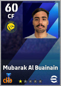 Mubarak Al Buainain eFootball player card