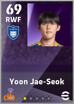 Yoon Jae-Seok — RWF, OVR 69, MAX 69