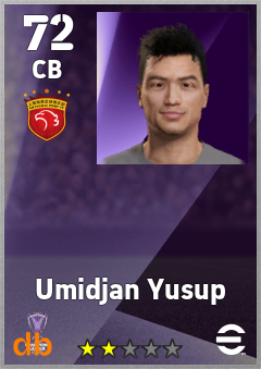 Umidjan Yusup — CB, OVR 72, MAX 72