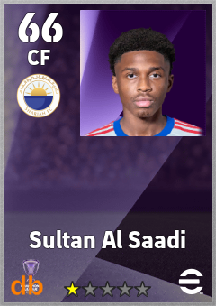 Sultan Al Saadi — CF, OVR 66, MAX 66