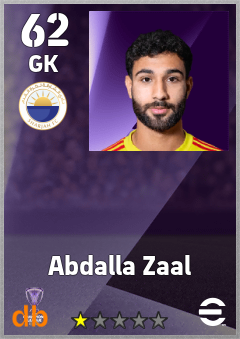Abdalla Zaal — GK, OVR 62, MAX 62