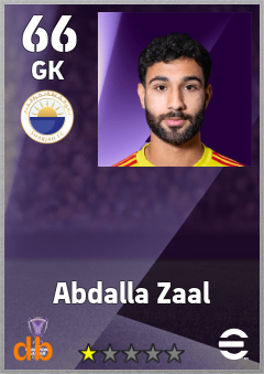 Abdalla Zaal — GK, OVR 66, MAX 66