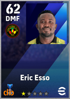 Eric Esso — DMF, OVR 62, MAX 62