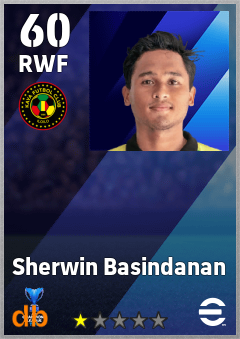 Sherwin Basindanan — RWF, OVR 60, MAX 60