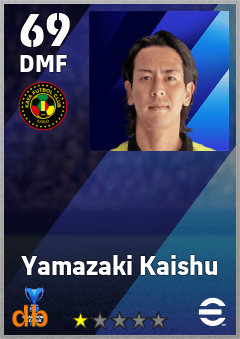 Yamazaki Kaishu — DMF, OVR 69, MAX 69