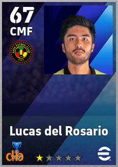 Lucas del Rosario — CMF, OVR 67, MAX 67
