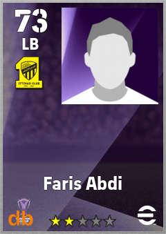 Faris Abdi — LB, OVR 73, MAX 73