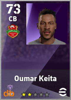 Oumar Keita — CB, OVR 73, MAX 73