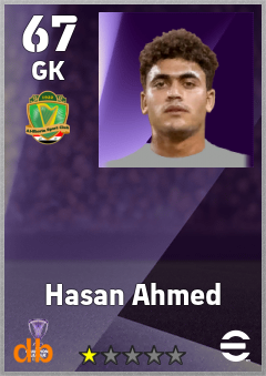 Hasan Ahmed — GK, OVR 67, MAX 67