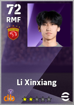 Li Xinxiang — RMF, OVR 72, MAX 72
