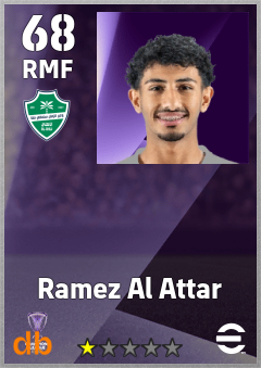 Ramez Al Attar — RMF, OVR 68, MAX 68
