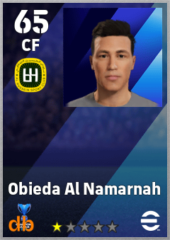 Obieda Al Namarnah — CF, OVR 65, MAX 65