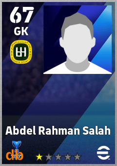 Abdel Rahman Salah — GK, OVR 67, MAX 67