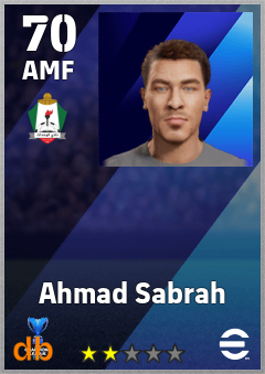 Ahmad Sabrah — AMF, OVR 70, MAX 70