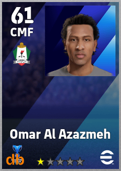 Omar Al Azazmeh — CMF, OVR 61, MAX 61