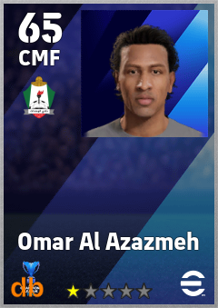 Omar Al Azazmeh — CMF, OVR 65, MAX 65