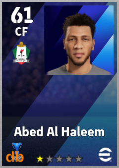 Abed Al Haleem — CF, OVR 61, MAX 61