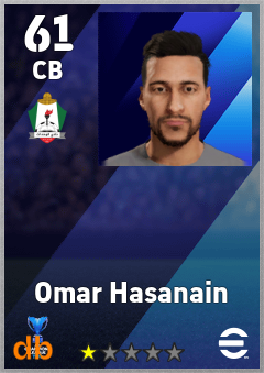 Omar Hasanain — CB, OVR 61, MAX 61