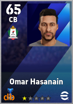 Omar Hasanain — CB, OVR 65, MAX 65