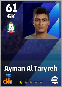 Ayman Al Taryreh — GK, OVR 61, MAX 61