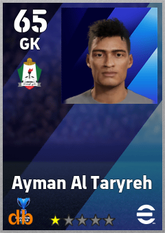 Ayman Al Taryreh — GK, OVR 65, MAX 65