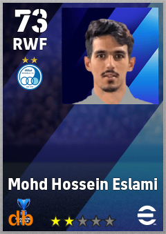 Mohd Hossein Eslami — RWF, OVR 73, MAX 73