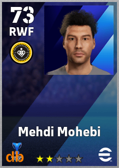 Mehdi Mohebi — RWF, OVR 73, MAX 73