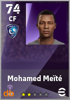 Mohamed Meïté — CF, OVR 74, MAX 74