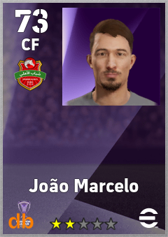João Marcelo — CF, OVR 73, MAX 73