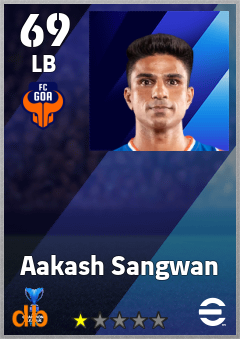 Aakash Sangwan — LB, OVR 69, MAX 69